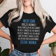 For Son From The Mother My Son Mum T-shirt Frauen Geschenke für Sie