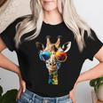 Giraffe With Sunglasses T-shirt Frauen Geschenke für Sie