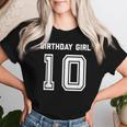 Girls 10Th Birthday Girls Ten Year Blue T-shirt Frauen Geschenke für Sie