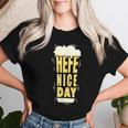 Hefeweizen Yeast Nice Day For A Wheat Beer Fan T-shirt Frauen Geschenke für Sie