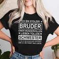 Ich Bin Stolzer Bruder Einer Wundervollen Liebe Schwester T-shirt Frauen Geschenke für Sie