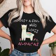 Just A Girl Who Loves Alpacas Alpacas Slogan T-shirt Frauen Geschenke für Sie