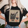 Kawaii Cat Eating Sushi Japanese Anime Cute Sushi Cat Girls Women T-shirt Gifts for Her