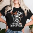 Kuhlste Landwirtin Für Landwirt Women's Farmer Cow T-shirt Frauen Geschenke für Sie