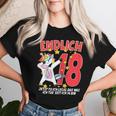 Ladies 18Th Birthday Unicorn Girl 18 Years Fun T-shirt Frauen Geschenke für Sie