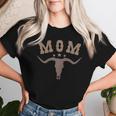 Mom Skull Highland Cow Boy Western Rodeo Family Matching Women T-shirt Gifts for Her