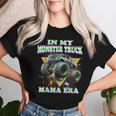 In My Monster Truck Mama Era Monster Truck Mom Groovy Women T-shirt Gifts for Her