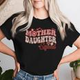 Mother Daughter Squad Matching Mom Groovy Women T-shirt Gifts for Her