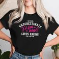 Ne Sous-Estimez Jamais Une Fille Qui Aime La Course Dirt Track Racer T-shirt femme Cadeaux pour elle