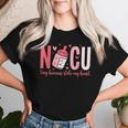 Nicu Nurse Tiny Humans Stole My Heart Valentine's Day Women T-shirt Gifts for Her