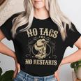 No Tags No Restarts Cowboy Western Country Fan Line Dance T-shirt femme Cadeaux pour elle