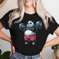 Panda Halterofilia Fitness Gimnasio Entrenamiento Camiseta de mujer Regalos para ella