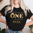 Papa Little Miss Onederful Birthday Party 1 Year Old Girl T-shirt Frauen Geschenke für Sie