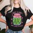 Pickle Just A Girl Who Loves Pickles Food Lover Women T-shirt Gifts for Her