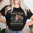 President Donald Trump Inauguration Day 2025 American Flag Women T-shirt Gifts for Her