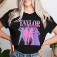 Retro Taylor First Name Personalized Birthday Girl Party Women T-shirt Gifts for Her