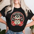 Rockabilly Hombre Calaveras Rock And Roll Psychobilly Camiseta de mujer Regalos para ella