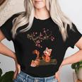 Sakura Faune Amoureux Des Ours Animal Chine Panda Roux T-shirt femme Cadeaux pour elle