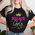 Schlager Girls Schlager Women's Outfit Schlager Party Women's T-shirt Frauen Geschenke für Sie