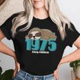 Sloth Birth Year 1975 Birthdayintage 1975 T-shirt Frauen Geschenke für Sie