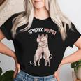 Sphynx Mama Cat Sphinx Naked Cat Cat Lovers S T-shirt Frauen Geschenke für Sie