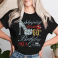 Stepping Into My 60Th Birthday Like A Queen 60 Years Old T-shirt Frauen Geschenke für Sie