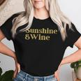 Summer Treats Sunshine And Wine Blend Of Relax And Fun Women T-shirt Gifts for Her