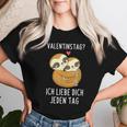Valentine's Day Ich Liebe Dich Jeden Tag Sloth Couple T-shirt Frauen Geschenke für Sie