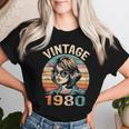 Vintage 1980 45 Años Cumpleaños Regalo Made In 1980 Camiseta de mujer Regalos para ella