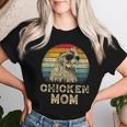 Vintage Chicken Mom Chicken Lovers Mommy Mother's Day Women T-shirt Gifts for Her