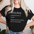 Vintage Whiskey Drinkers Definition Of Whisky Camiseta de mujer Regalos para ella