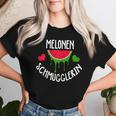 Women's Pregnant Saying Melons Sglerin T-shirt Frauen Geschenke für Sie