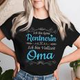 Women's Ich Bin Keine Rentnerin Ich Binollzeit Oma Rente Ruhestand T-shirt Frauen Geschenke für Sie