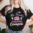Women's Mir Reichts Ich Geh Camping Caravan Camper With-Neck T-shirt Frauen Geschenke für Sie