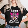 Women's Rest Die Chefin Ist Jetzt Dran Darts Dartter Women's Dart T-shirt Frauen Geschenke für Sie