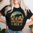 Women'sintage Omasaurus Grandma Cool Retro Grandma Dinosaur T-shirt Frauen Geschenke für Sie