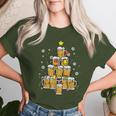 Beer Christmas Pyjamas Christmas Tree Pjs Brew Dad Men T-shirt Frauen Geschenke für Sie