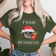 Frohi Weihnachti X Sad Hamster Meme Xmas Wine Mulled Wine T-shirt Frauen Geschenke für Sie