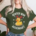 Duck Christmas Saying Reindeer War Ausverkauft T-shirt Frauen Geschenke für Sie