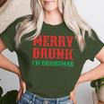 Merry Drunk I'm Christmas Santa Reindeer Graphic T-shirt Frauen Geschenke für Sie