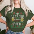 Most Wonderful Time For A Beer Ugly Christmas Sweater T-shirt Frauen Geschenke für Sie