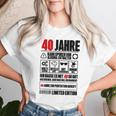 40Th Birthday 40 Years Decorative T-shirt Frauen Geschenke für Sie