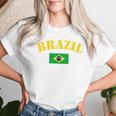 Brazil For Brazilian Boys And Girls With Brazilian Flag Day Green T-shirt Frauen Geschenke für Sie