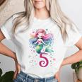 Children's Birthday 5 Mermaid Girls Five 5 Years Old T-shirt Frauen Geschenke für Sie