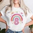 Children's Birthday 8 Girls Rainbow Fairy Eight 8 Years T-shirt Frauen Geschenke für Sie