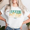 Denali National Park Mountains Nature Retro Sunset Vintage Women T-shirt Gifts for Her