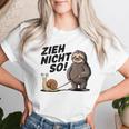 With Snail And Sloth Gray T-shirt Frauen Geschenke für Sie