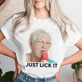 Grandma Just Lick It Grandma Licks Ice Meme Ice Lovers Summer T-shirt Frauen Geschenke für Sie