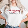 Guest List 50Th Guest List Guest Book 50Th Birthday Woman Man T-shirt Frauen Geschenke für Sie