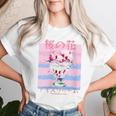 Japanese Cherry Blossom Ice Ecriture Japonaise Glace Sakura T-shirt femme Cadeaux pour elle